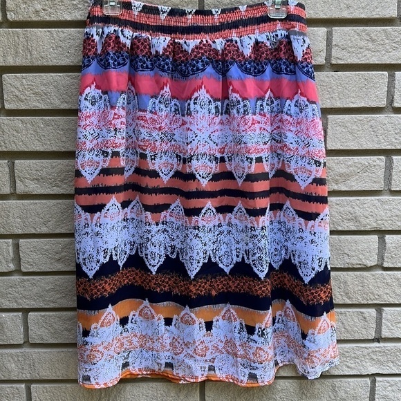 Christopher & Banks Smock Waist Lined Skirt Sz M - Picture 6 of 8